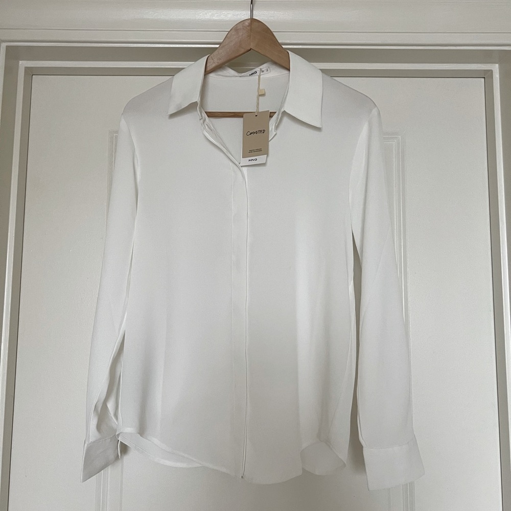Mango white shirt